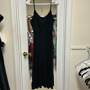 Loft Black midi dress. Never worn.